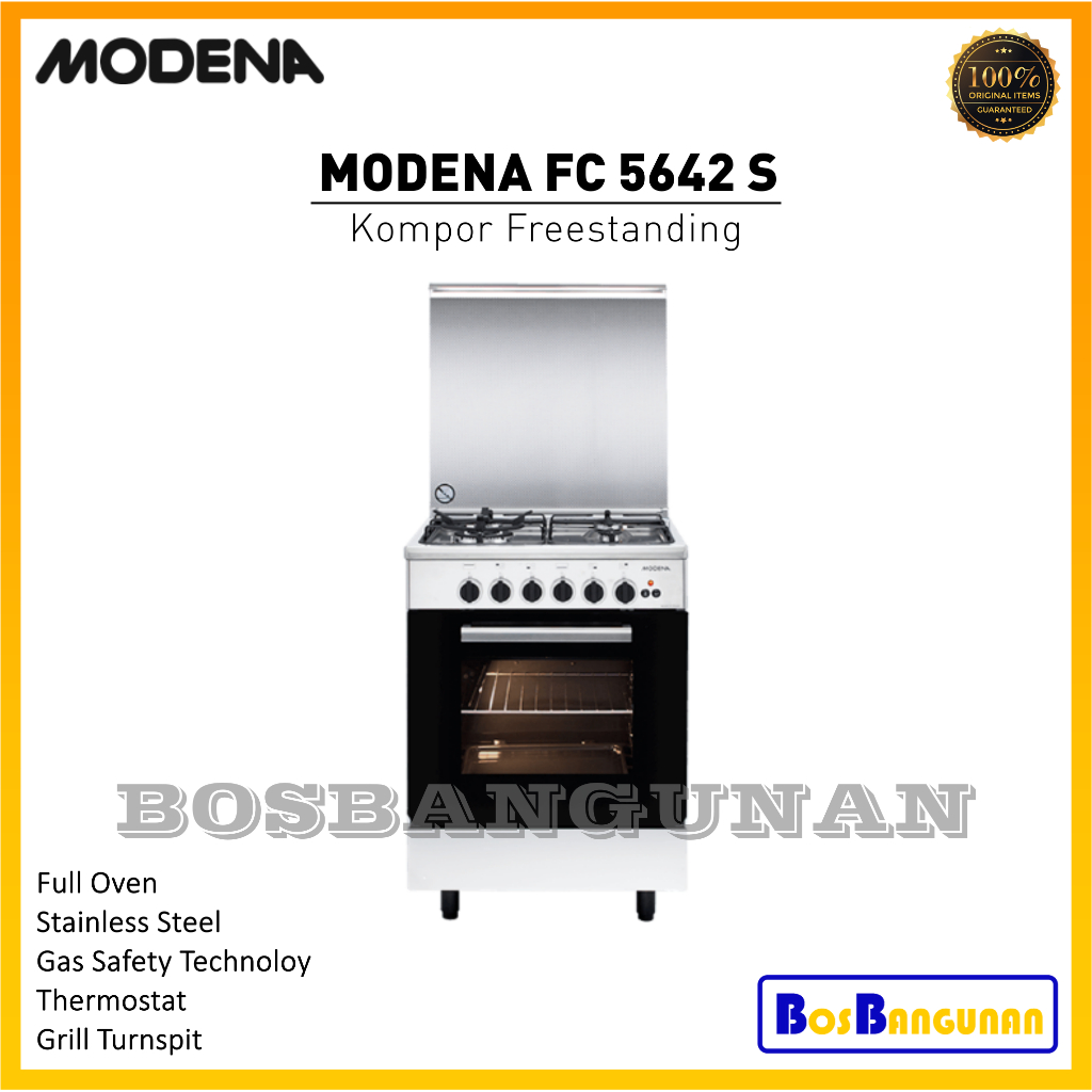 Jual KOMPOR OVEN FREESTANDING MODENA FC5642S / Freestanding Cooker FC
