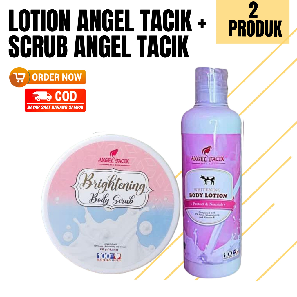 Jual body lotion angel tacik body scrub angel tacik scrub badan
