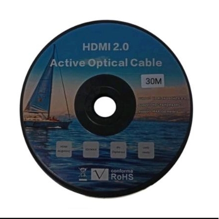 Jual Kabel hdmi fiber optical 4k 50m Kabel hdmi 4k 50meter/kabel optic ...