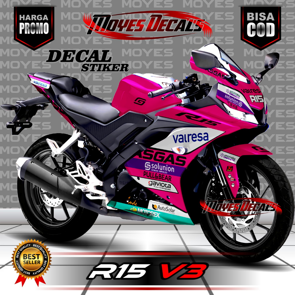 Jual Terbaru Skotlet Decal Fullbody Yamaha R15 V3 ⭐ Decal Stiker Motor ...
