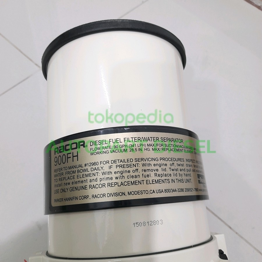 Jual 900FH10 Parker Racor Genuine 1 Set Fuel Filter Water Separator ...