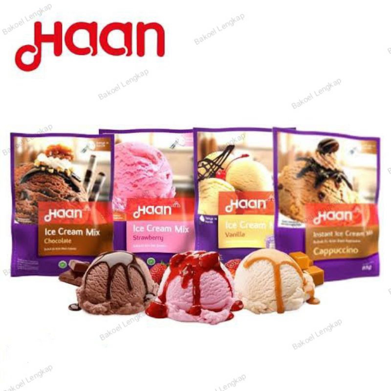 Jual Haan Ice Cream Mix Pack 85 90 G Tepung Premix Shopee Indonesia