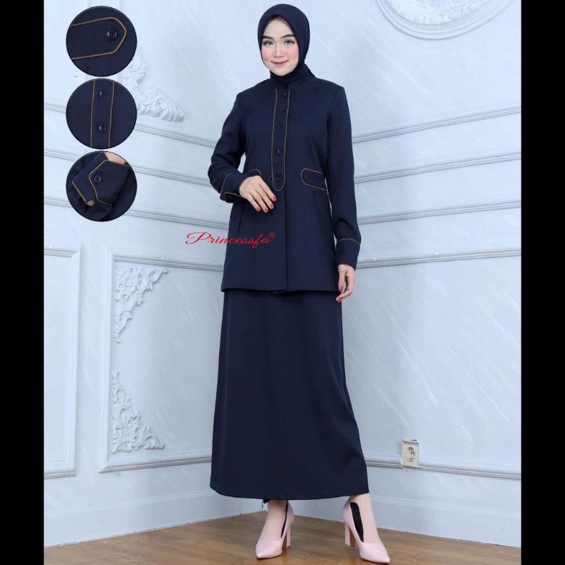 Jual Seragam Princessfa Seragam Pdh Biru Dongker Wanita Rok A Baju