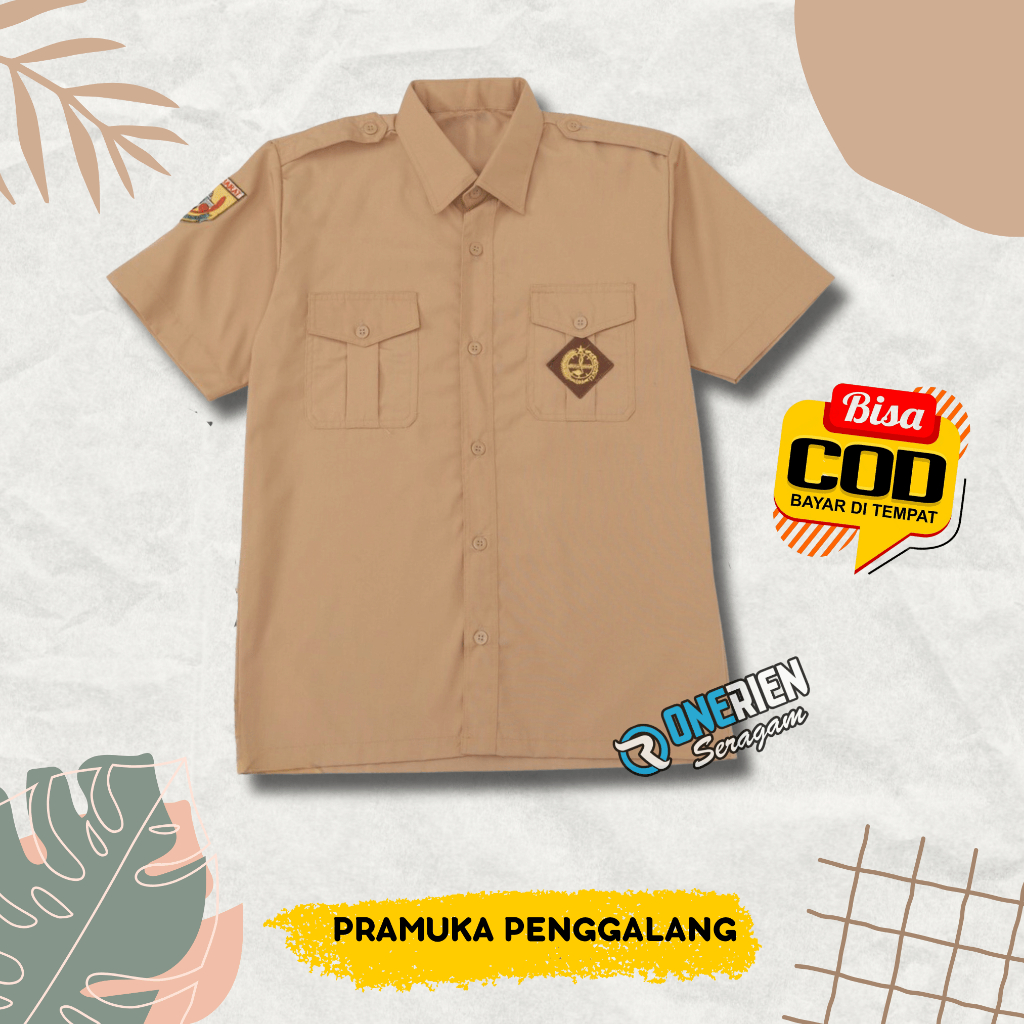 Jual Seragam Kemeja Baju Pramuka Sd Smp Penggalang Penegak Pembina