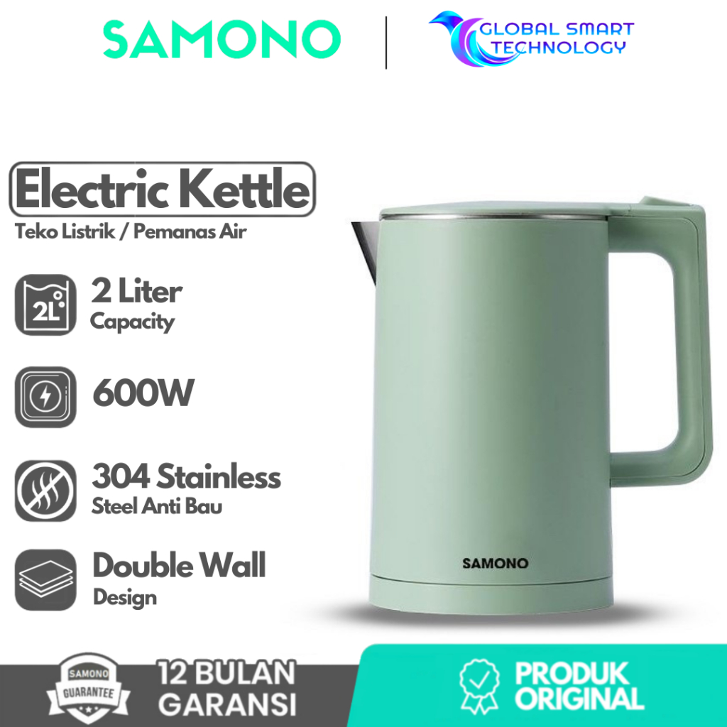 Jual SAMONO SW-EKS17B Electric Kettle Teko Listrik Pemanas Air ...