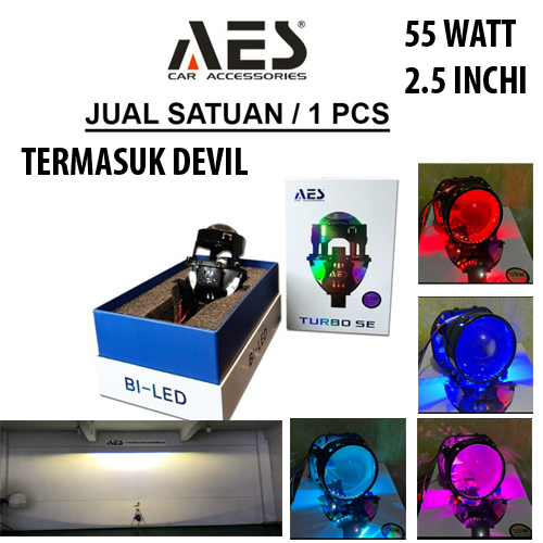 Jual Lampu Depan Biled Aes Turbo Se Inchi Gen Watt Lengkap