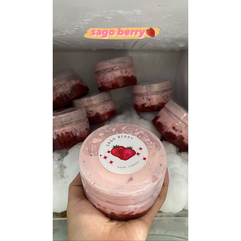 Jual sago mango berry milo & buko pandan READY KAMIS | Shopee Indonesia