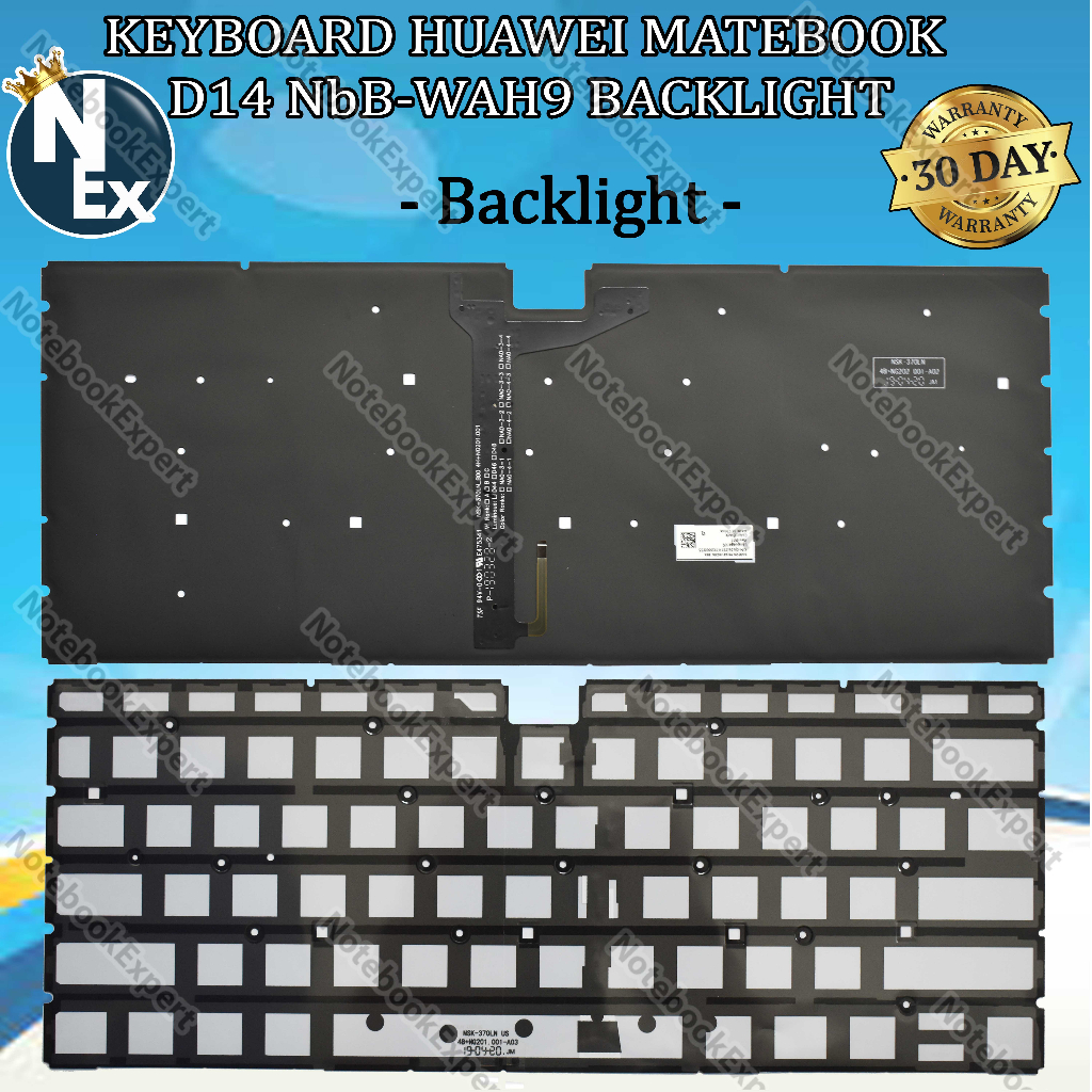Jual KEYBOARD HUAWEI MATEBOOK D14 NbB-WAH9 BACKLIGHT - BLACK | Shopee ...