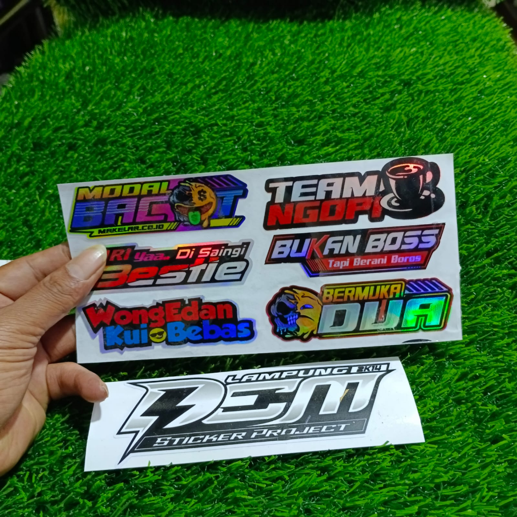 Jual Stiker Pack Kata Kata Viral Hologram Stiker Murah Dan Keren