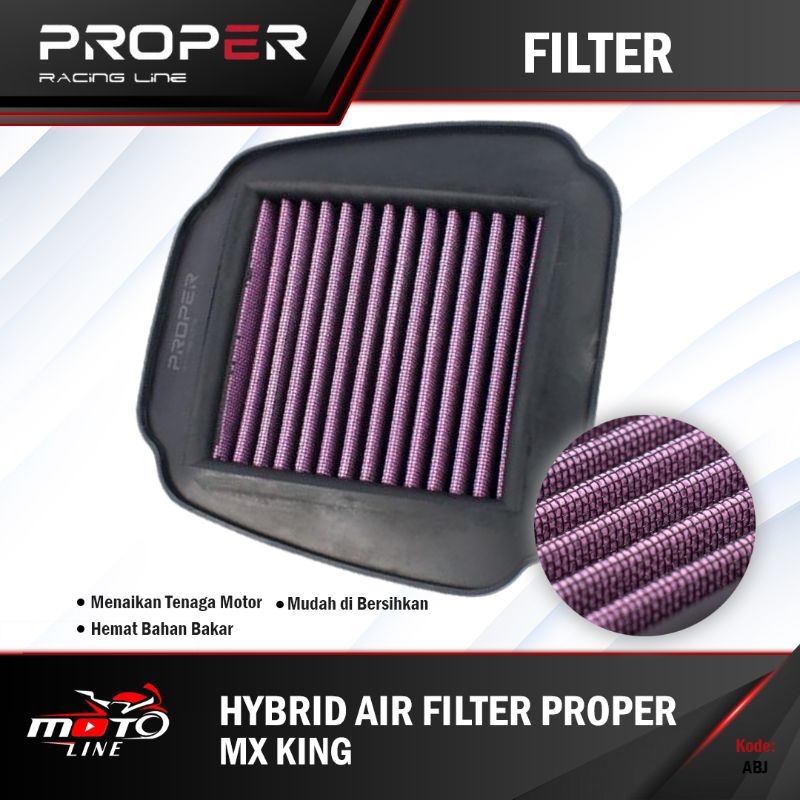Jual Filter Udara Air Filter PROPER RACING LINE Hybrid - MX King ...