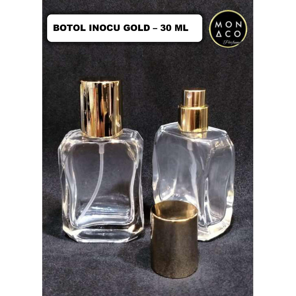 Jual BOTOL PARFUM INOCU GOLD 30 ML - ULIR / DRAT | Shopee Indonesia