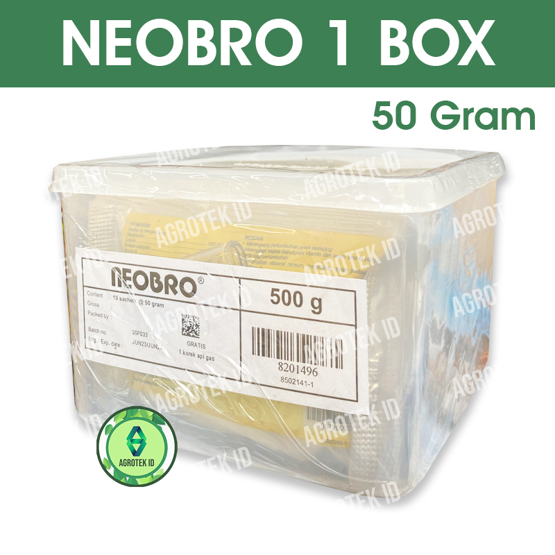 Jual Neobro 50 Gram 1 Box Isi 10 Sachet Vitamin Ayam Pedaging | Shopee ...