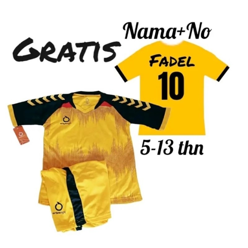 Jual Gratis Bisa Request Nama Nomor Punggung Jersey Baju Olahraga Bola