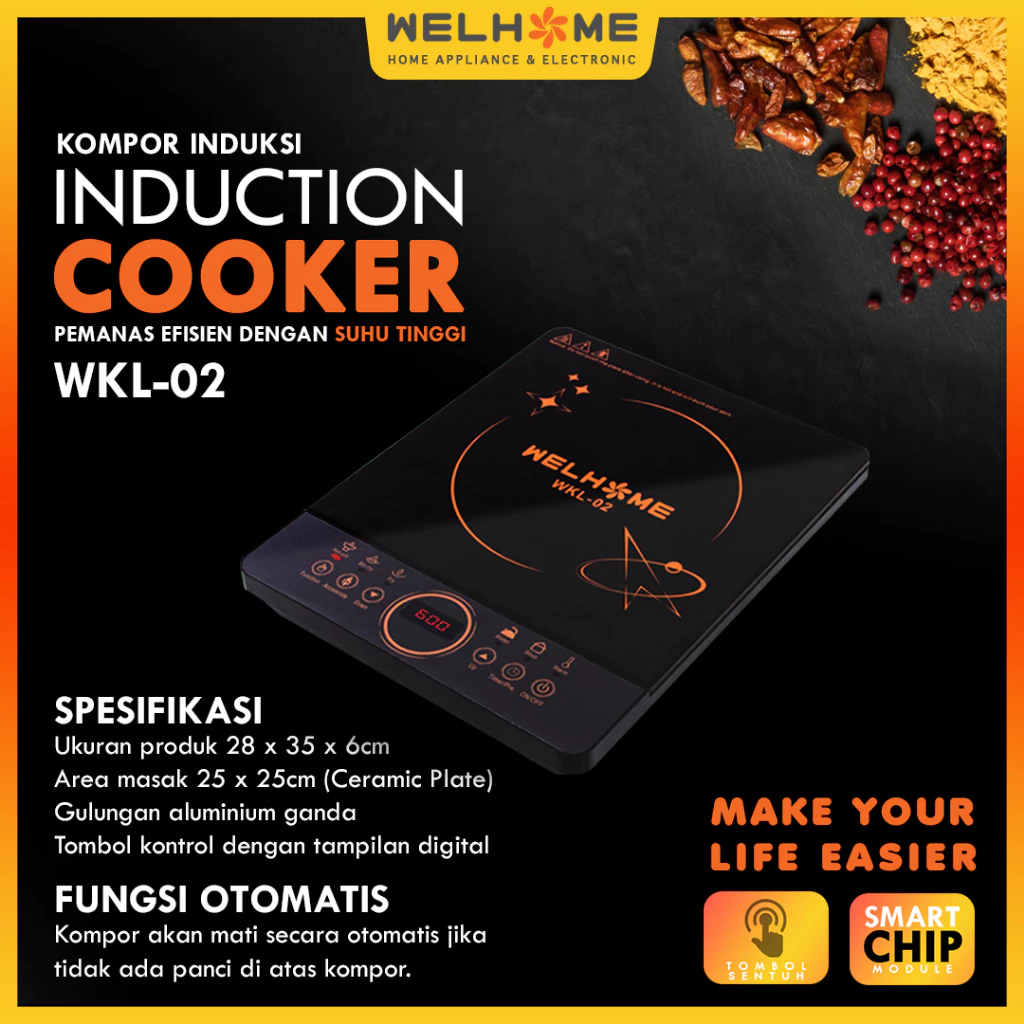 welhome kompor induksi