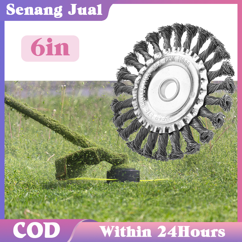 Jual 6 Inch Pisau Potong Rumput Bulat Sikat Rumput Roda Penghilang ...
