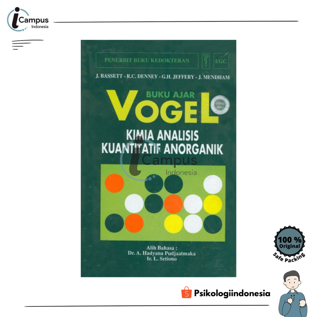 Jual Buku Ajar Vogel Kimia Analisis Kuantitatif Anorganik Ed 4