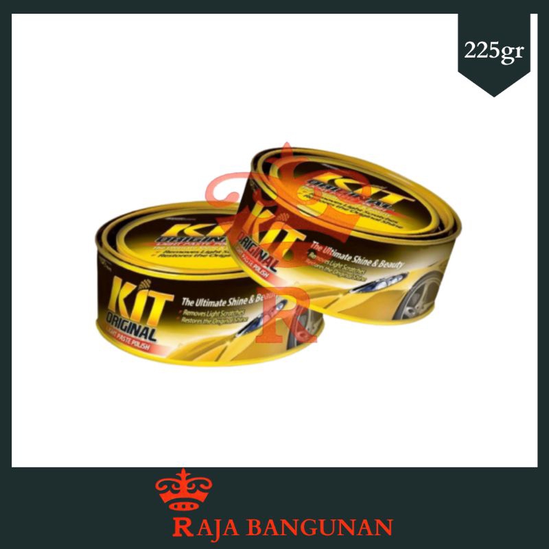 Jual KIT Wax Poles Mobil Kaleng Kuning KIT Light Paste Original 225gr
