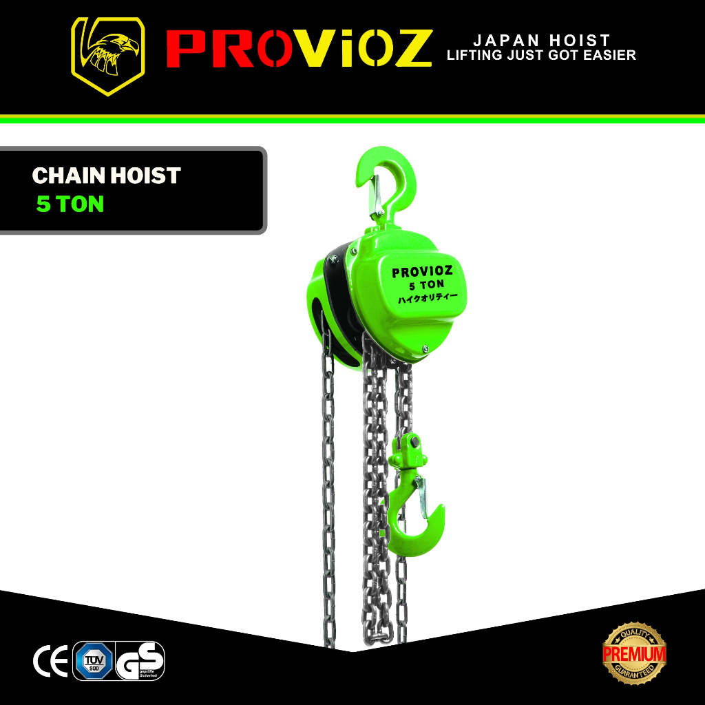 Jual PROVIOZ Chain Hoist / Chain Block / Katrol Rantai 5 Ton | Shopee ...