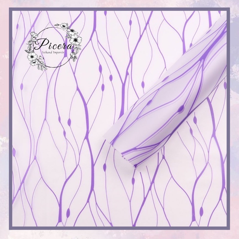 Jual Flower Wrapping Paper Korean Neuron Lace Pattern Cellophane ...