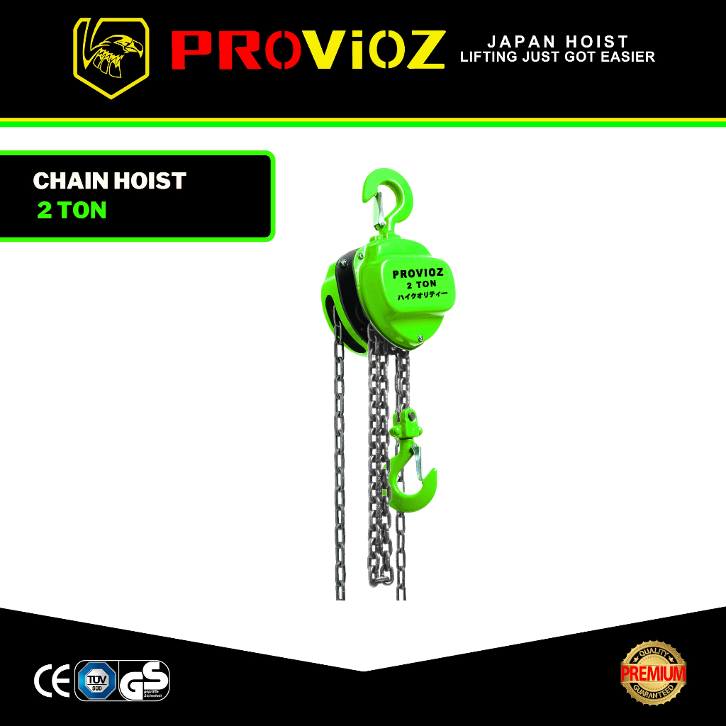 Jual PROVIOZ Chain Hoist / Chain Block / Katrol Rantai 2 Ton | Shopee ...