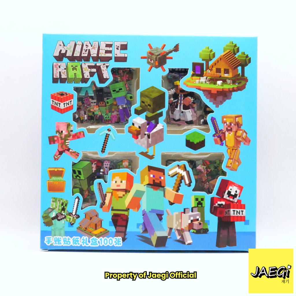 Jual JAEGi - Premium Roblox & Minecraft Sticker Box isi 100 Pcs ...