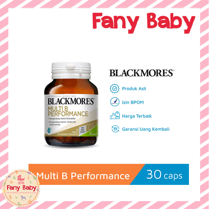 Jual BLACKMORES MULTI B PERFORMANCE 30 TABLET | Shopee Indonesia