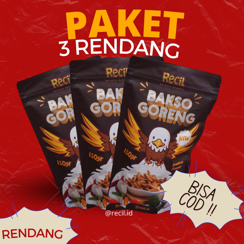 Jual PAKET 3 BASRENG RECIL / BAKSO GORENG 150gr / SNACK BASRENG ...