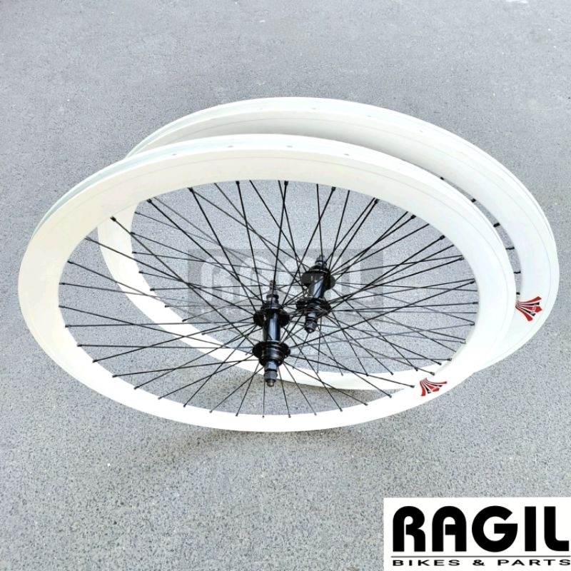 Jual WHEELSET SEPEDA 700C LESPO 4 CM VELG RIM RIMS HUB FREEHUB JARI ...