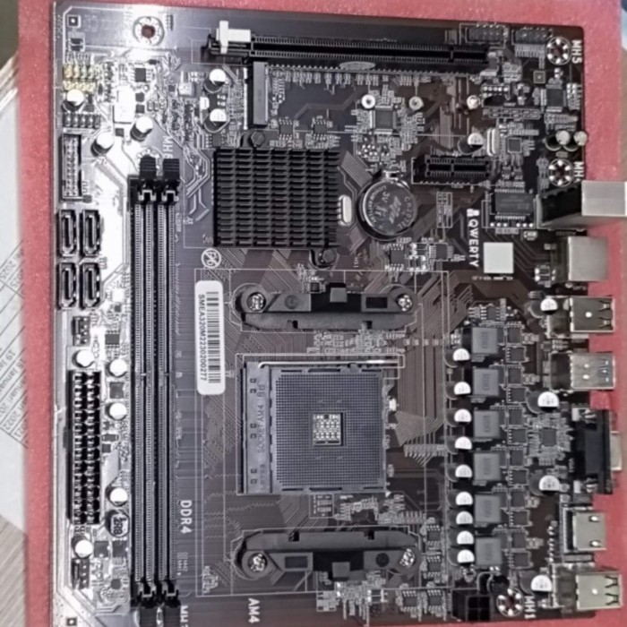 Jual MOBO MOTHERBOARD QWERTY A320 NVME DDR4 SOCKET AM4 | Shopee Indonesia