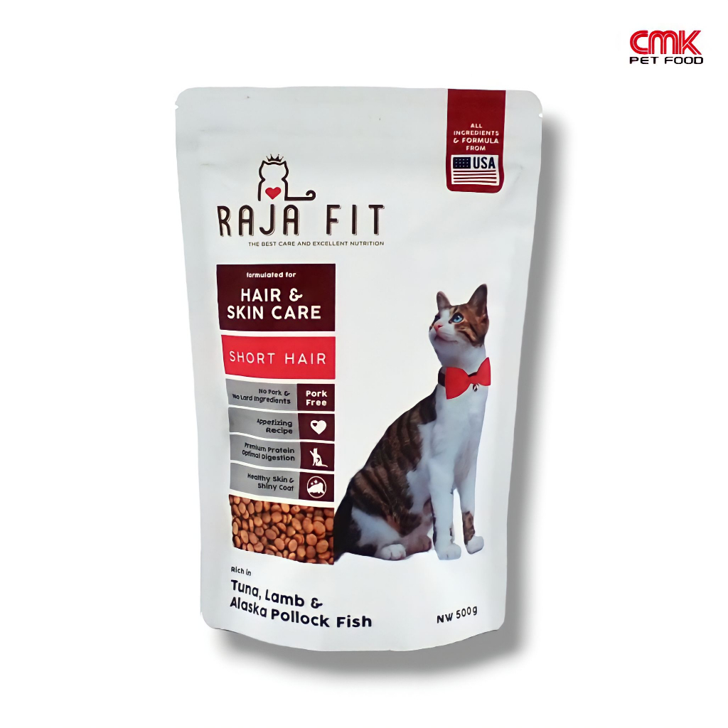Jual CMK Raja Fit Cat Food Hair & Skin Care - Short Hair 500g | Shopee ...