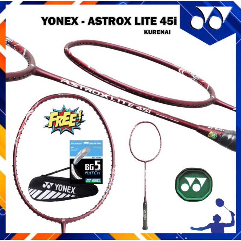 Jual Raket Badminton Yonex Original Astrox Lite 45i I-Series 5UG5 ...