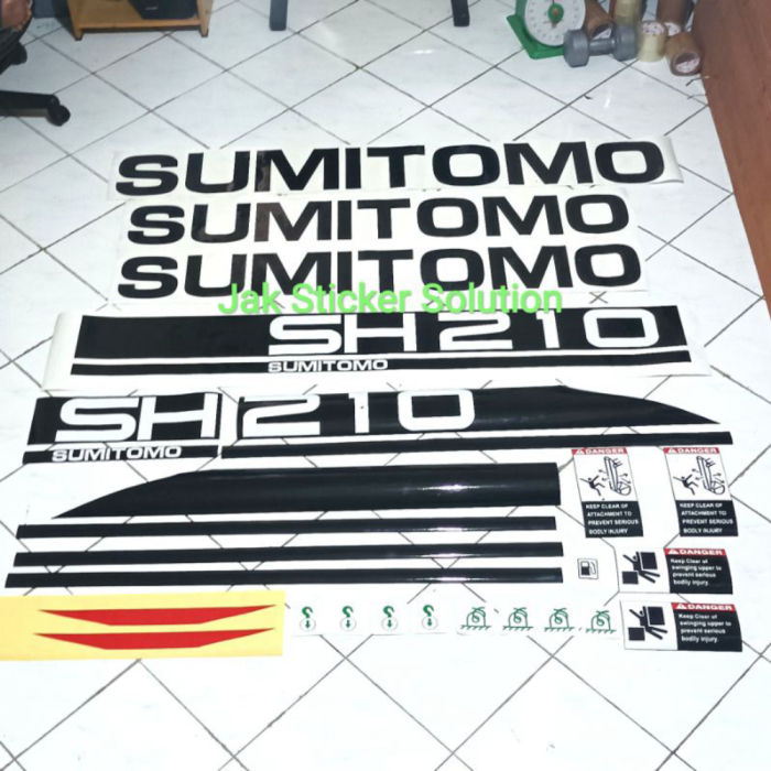 Jual STICKER ALAT BERAT STIKER Excavator Sumitomo SH210-6 BAHAN ...