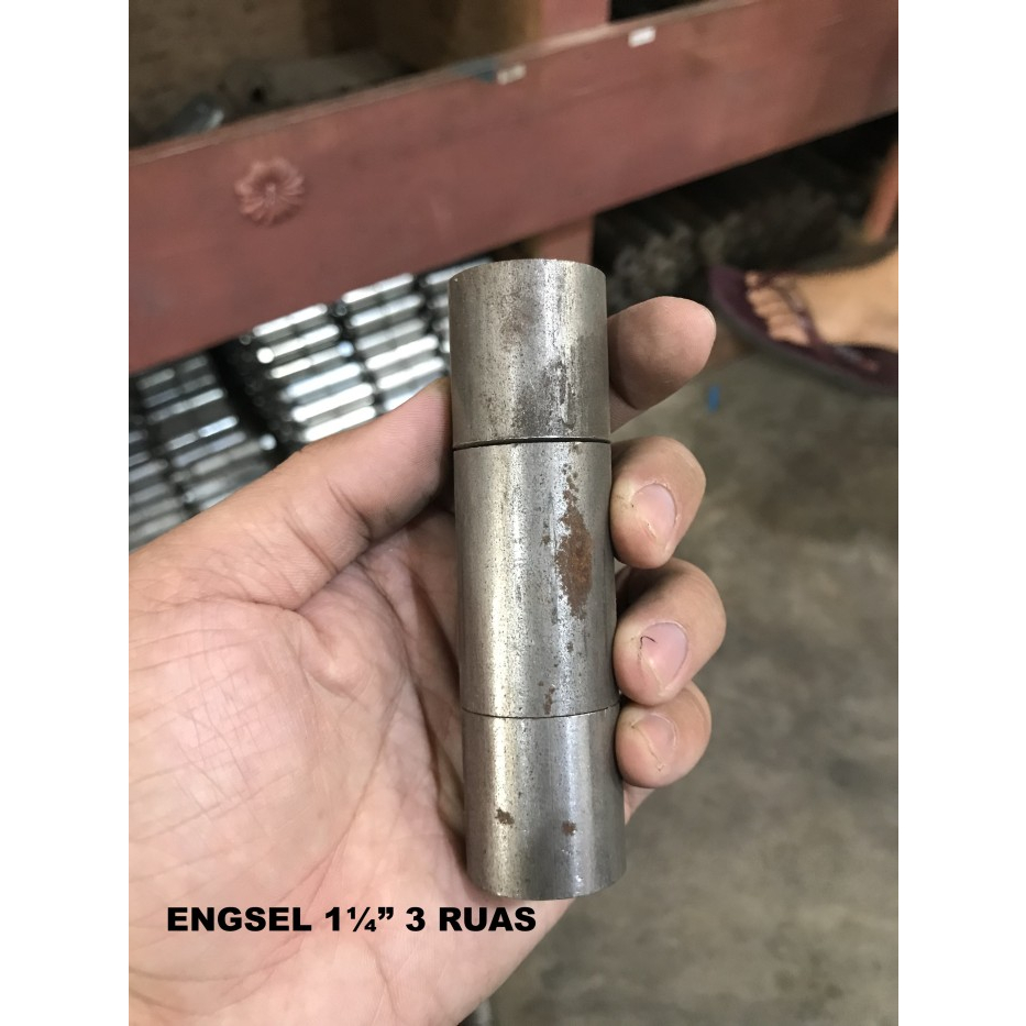 Jual ENGSEL PINTU PAGAR BESI / ENGSEL 3 RUAS / ENGSEL BUBUT (1 1/4