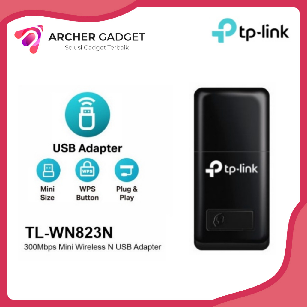 Jual TP-Link TPLink TP Link TL-WN823N WN823N 300Mbps Mini Wireless N ...