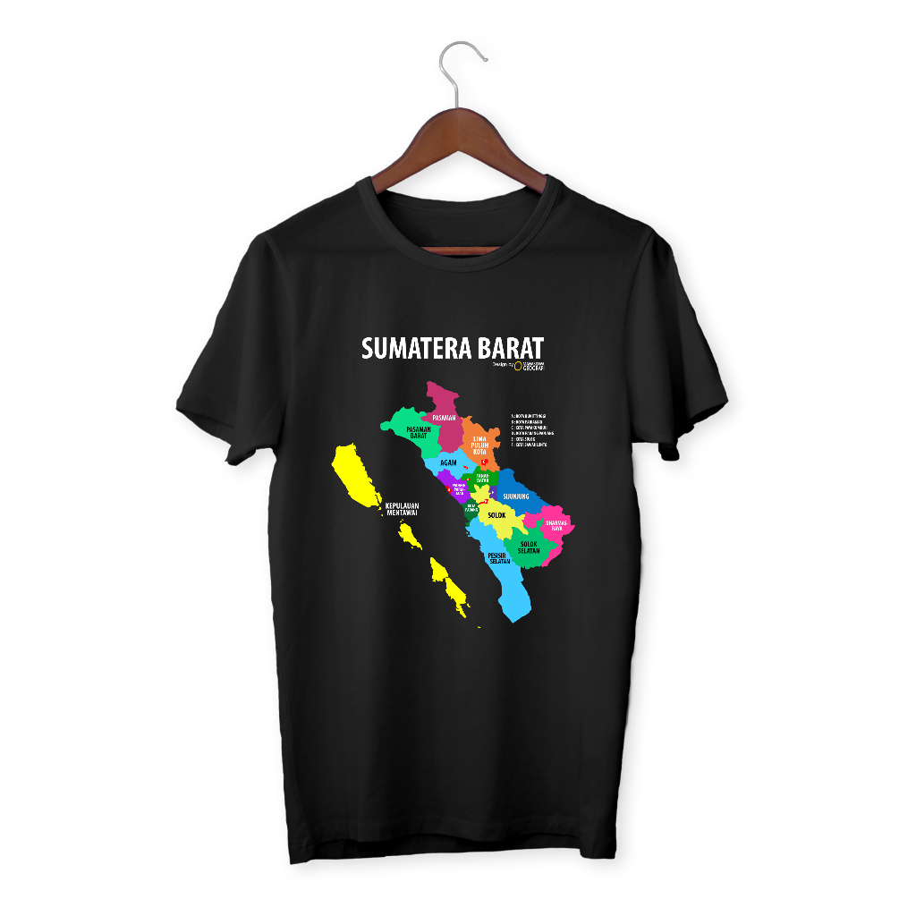 Jual Kaos Peta Provinsi Sumatera Barat Tshirt Map By Mahasiswa