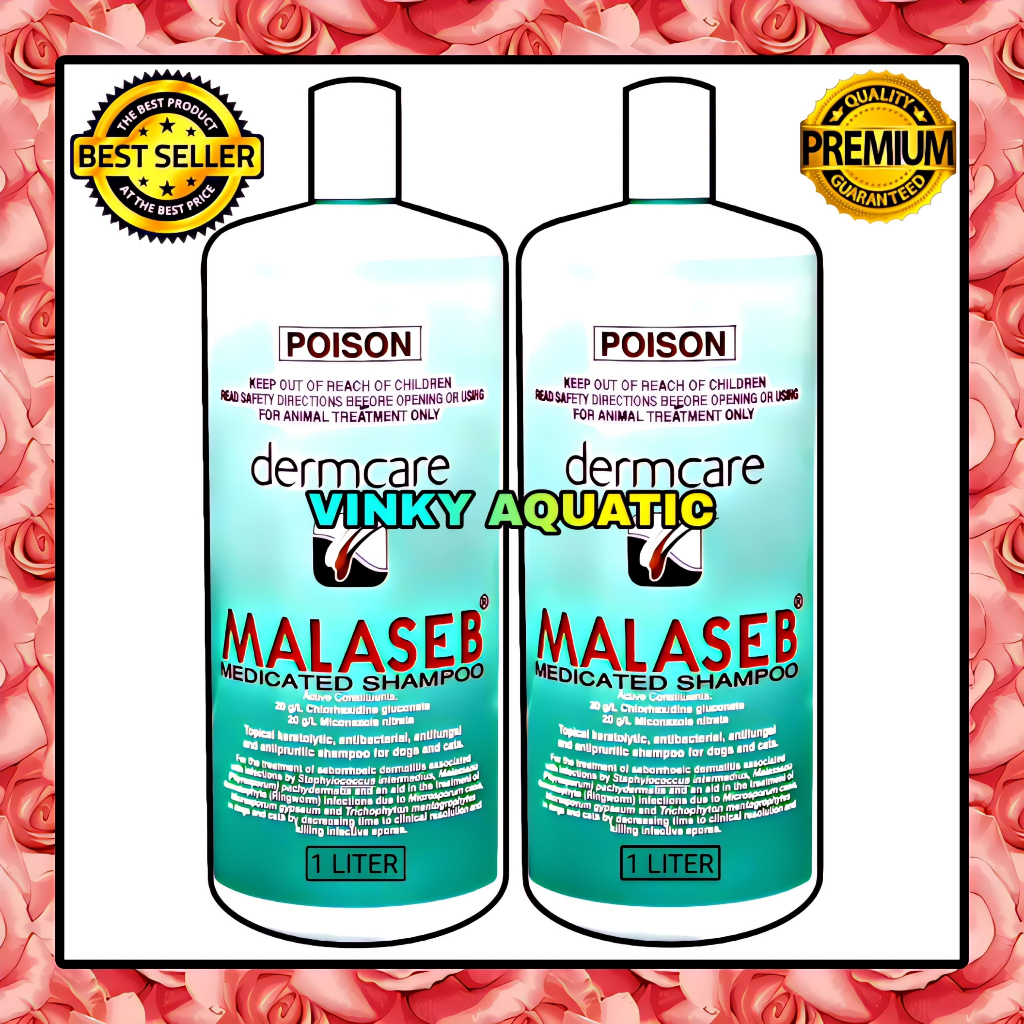 Jual PERAWATAN HEWAN MALASEB MEDICATED SHAMPOO DERMCARE 1 LITER