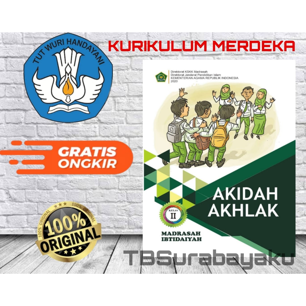 Jual Buku Paket Siswa Akidah Akhlak Kelas 2 MI Kementrian Agama ...