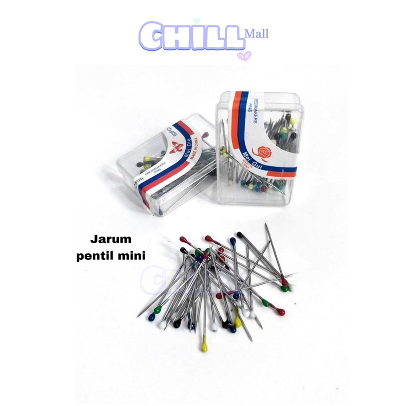 Jual Chill Jarum Pentul Mini Pentul Mika Kecil Hijab Stainless