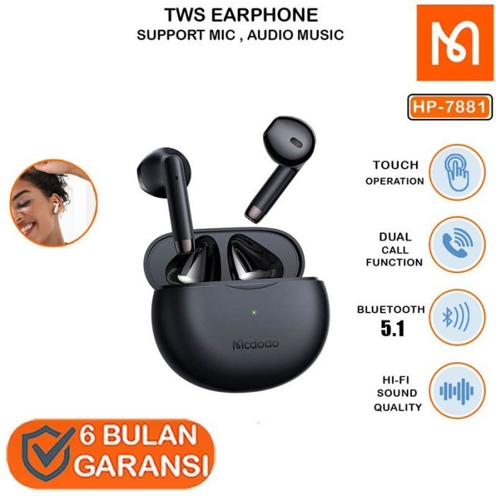 Jual Mcdodo Hp Tws Earbuds Headset Earphone Stereo Bluetooth