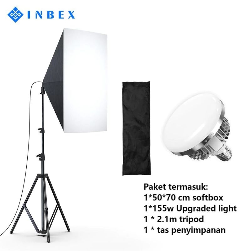 Jual PRELOVED ORIGINAL INBEX Softbox Photography Lighting Kit 45W 5500K