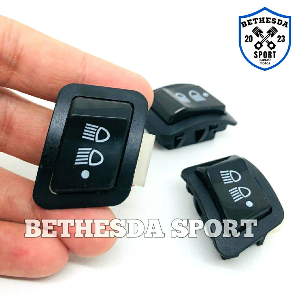 Jual Saklar Lampu Motor Honda / Tombol Lampu DIM Motor Beat 3 Fungs ON ...