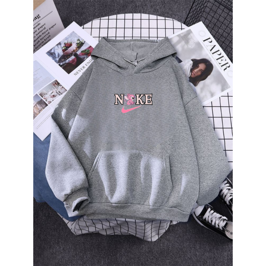 Jual Hoodie Basic Nike Logo Stich Premium Sweater Hoodie Pria