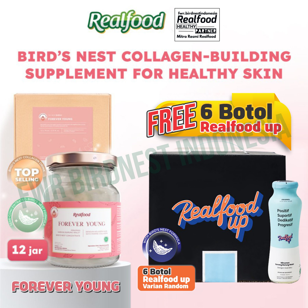 Jual Realfood Forever Young 12 Jar Free 6 Realfood Up Bird Nest