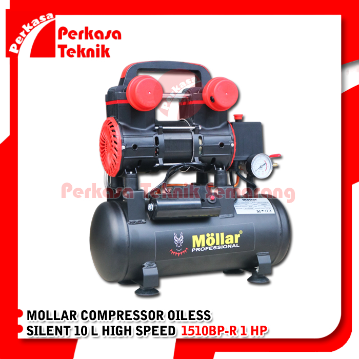 Jual Kompresor MOLLAR 1510BP-R 1HP Compressor Oiless Silent 10L High ...