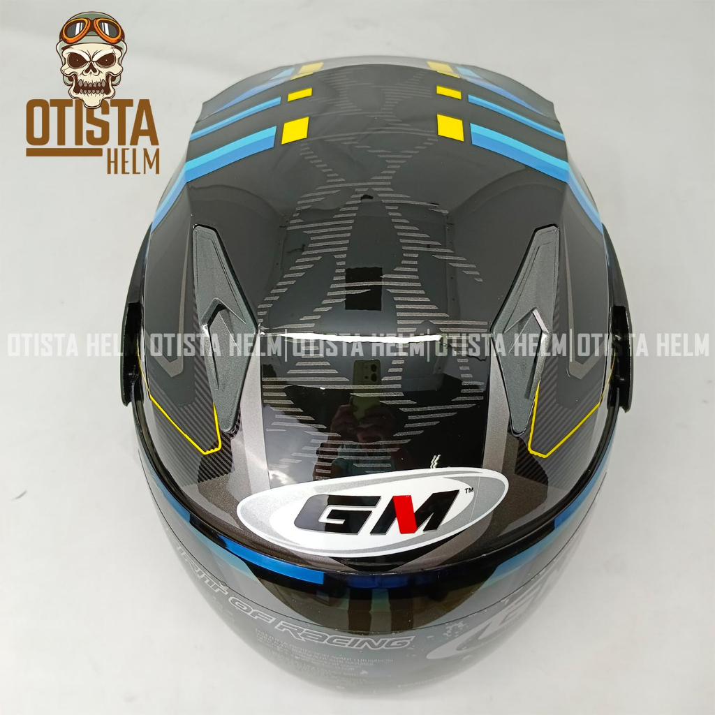 Jual Helm GM Fighter Free Ride | Single Visor - Rainbow | Shopee Indonesia