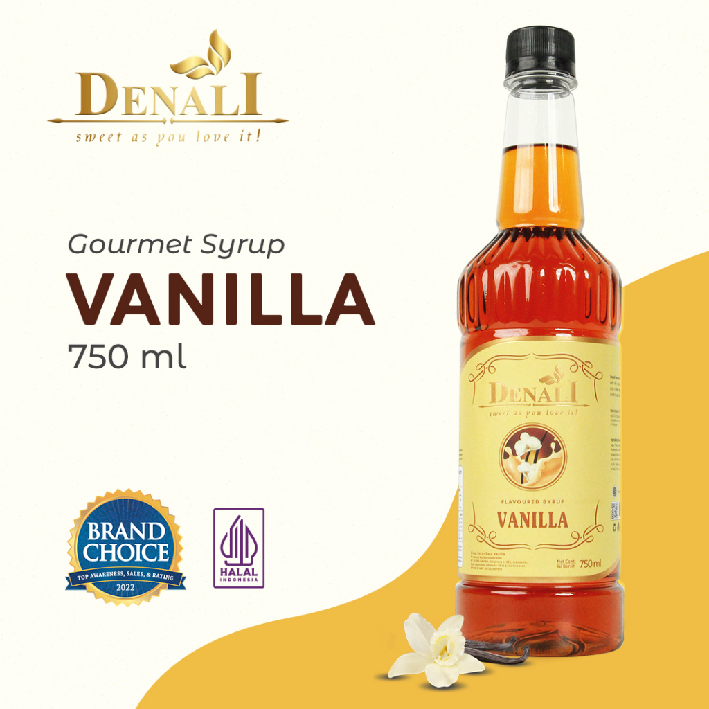 Jual Denali Gourmet Syrup Vanilla 750 ML | Shopee Indonesia