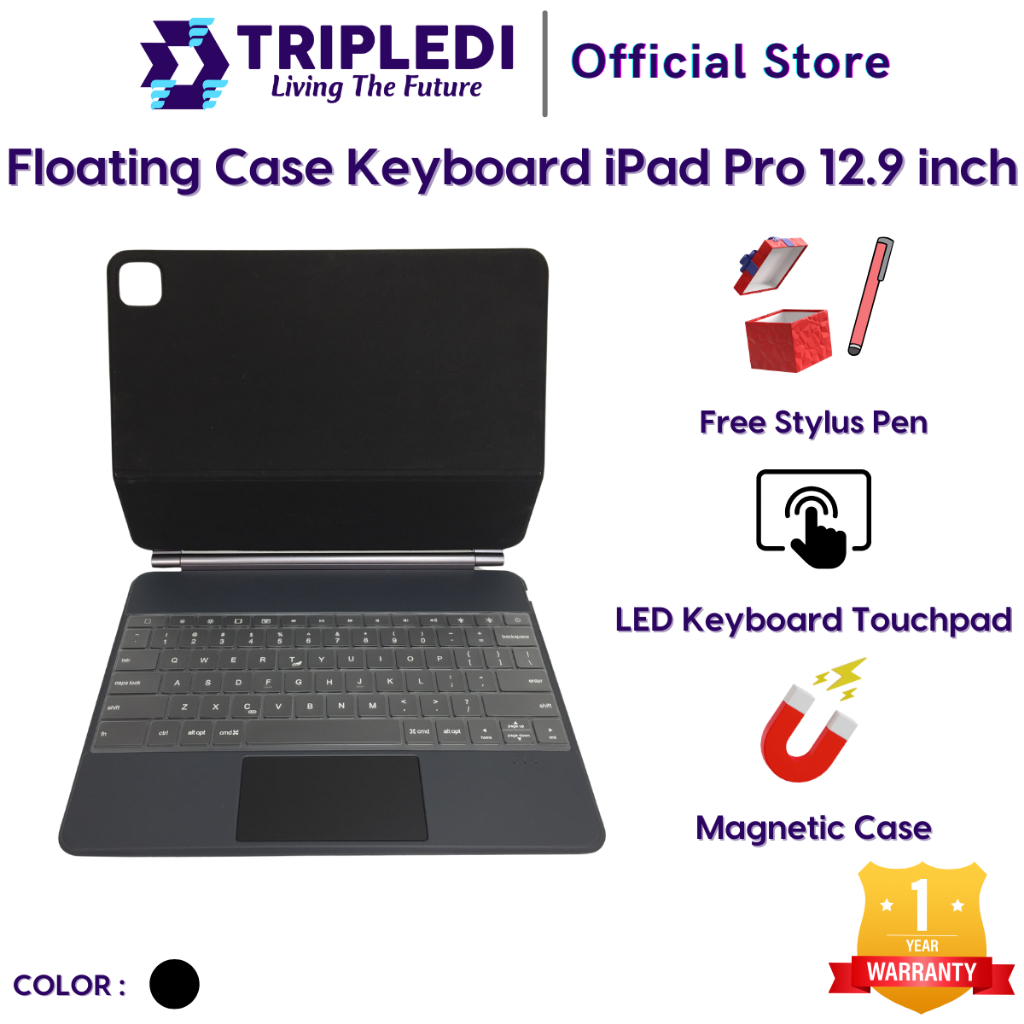 Jual TRIPLEDI Floating Magic Keyboard Case for iPad Pro 3 4 5 6 12.9