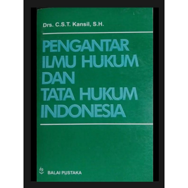 Jual Buku Pengantar Ilmu Hukum Dan Tata Hukum Indonesia Shopee Indonesia