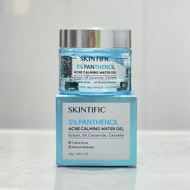 Jual New With Box Skintific 5 Panthenol Acne Calming Water Gel Moisturizer 45 Gram Shopee 