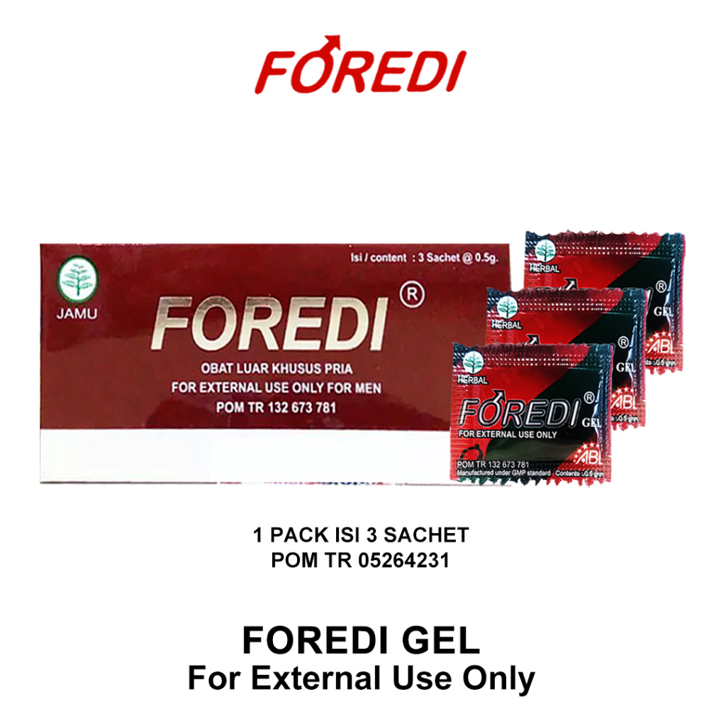 Jual Foredi Gel Isi 3 Sachets 1 Box Original Bpom Foredi Obat